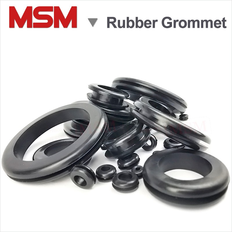 50/10pcs European style double sides blanking hole rubber ring rubber seal assortment for cable wire protection