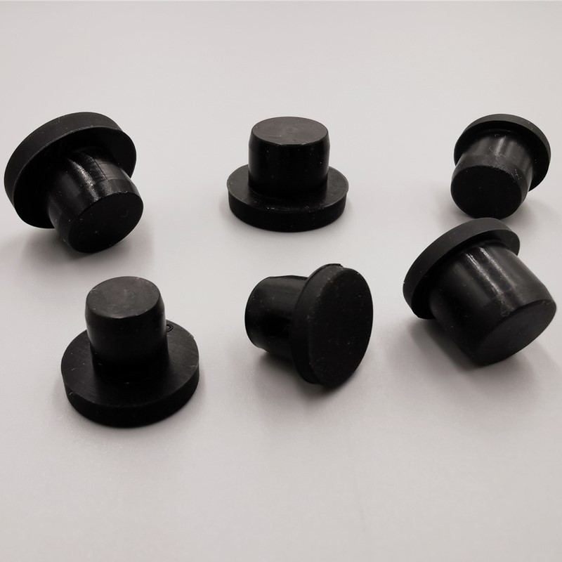 Black White Silicone Rubber Hole Plugs 2.7mm-14mm T Taipei Round Solid Hole Caps High Temperature Seal Stopper Dust Plug