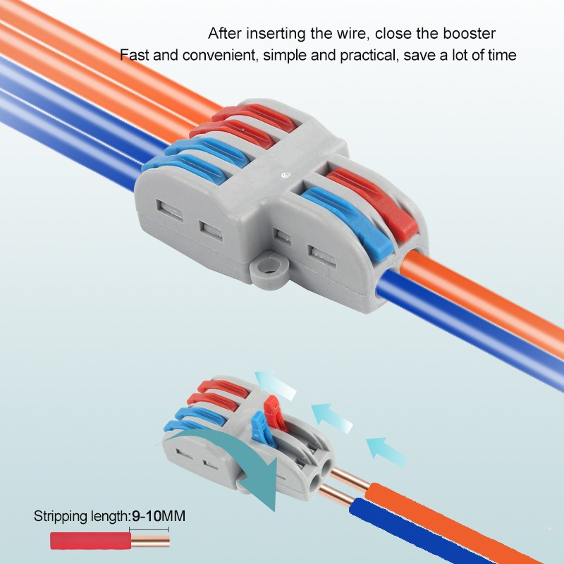 SPL Fast Wire Splitter 42/62/82/84 Wire Interconnect Connector Compact Push-In Connector Terminal Block With Operating Lever