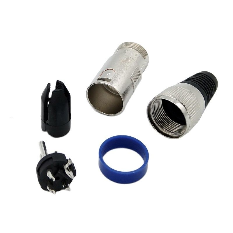 XLR Connector 3Pin Microphone MIC XLR Male Plug XLR Female Jack Adapter For 6.5mm Cable 10pcs/lot