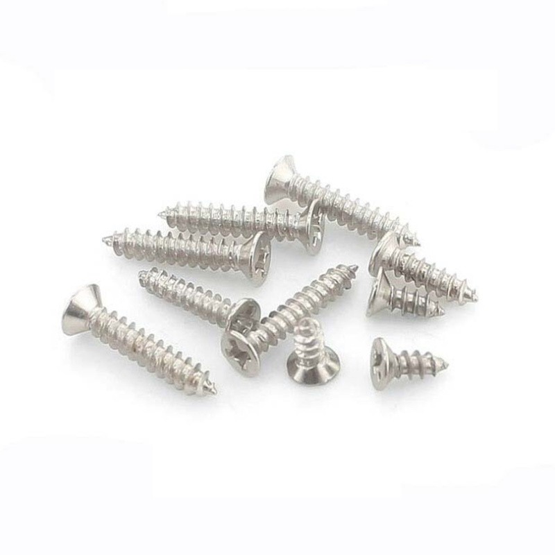 800pcs M2 Stainless Steel Self Tapping Wood Screw Assorted Set Lock Nut Wood Flat Head Thread Nail Screw Fastener Sets