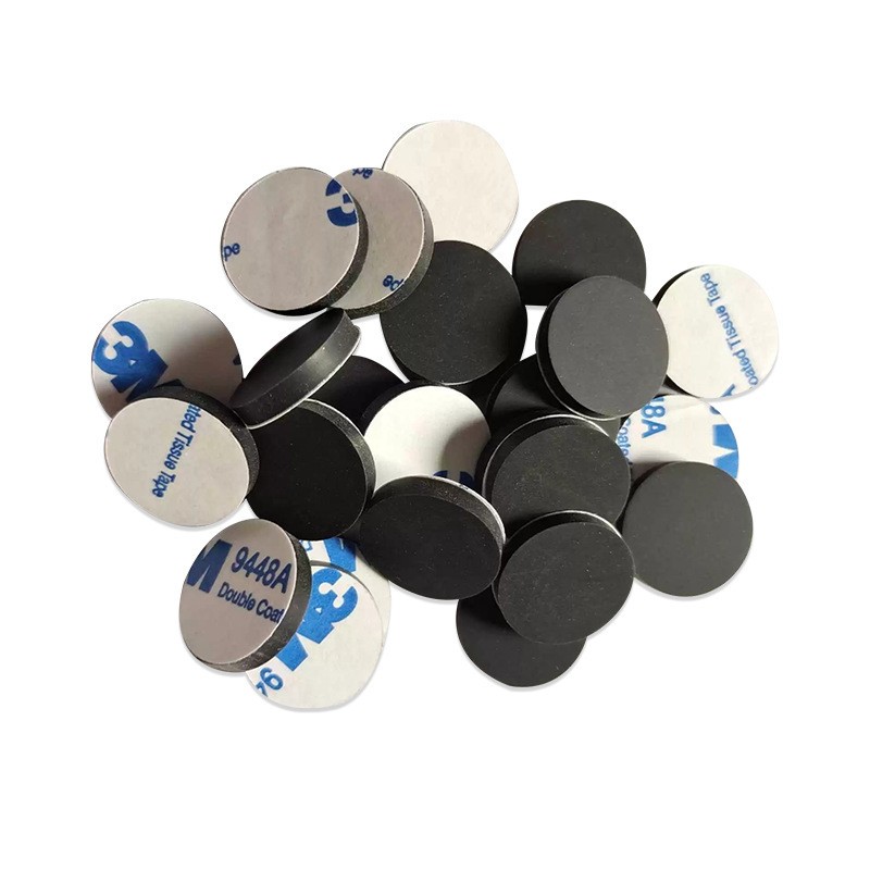 Round Silicone Rubber Gasket Black self-adhesive Seal washer Anti-skid Shock Absorption High Temperature Resistant furniture mat