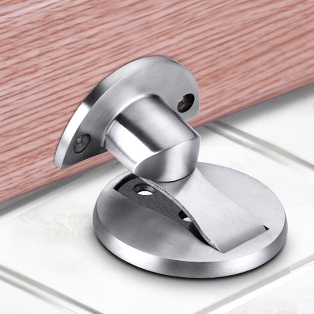 Toilet Stainless Steel Powerful Hardware Furniture Magnetic Practical Door Stopper Punch Free Holder Home