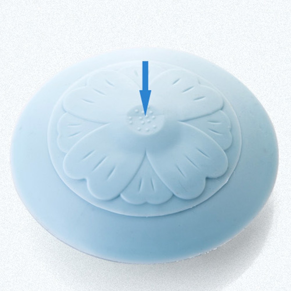 Sink Floor Silicone Drain Protector Hair Catcher Deodorant Bathtub Drain Stopper 2 IN 1