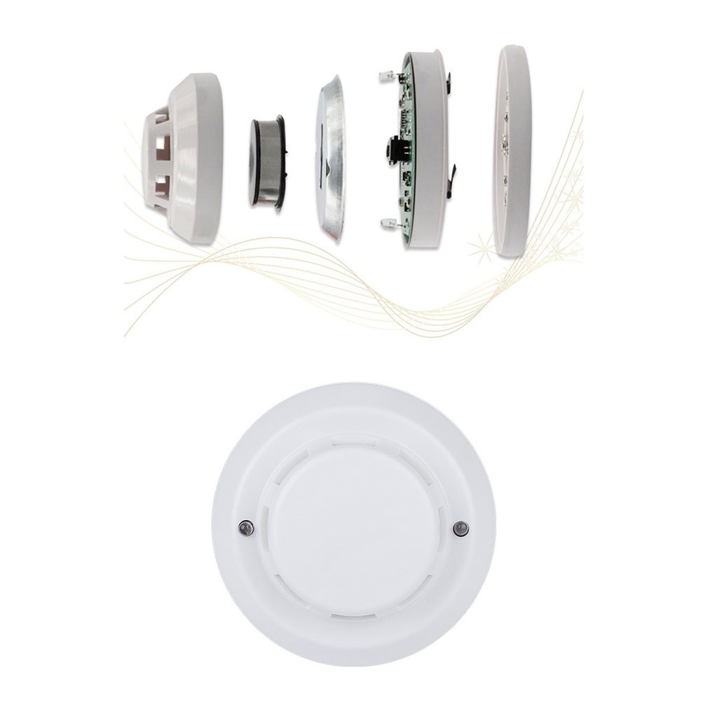 High sensitivity smoke detector wireless photoelectric smoke detector for home use fire alarm smoke alarm system