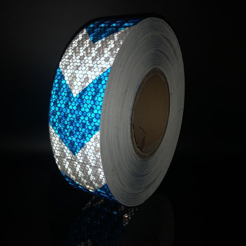 Car Styling Reflective Stickers Self Adhesive Warning Tape 50mm x 10m