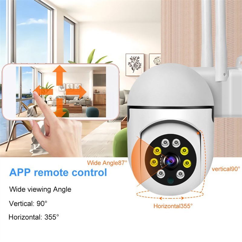 New 300W Surveillance Camera WiFi Night Vision Full Color Automatic Human Tracking CCTV Video Security Protection Surveillance Camera