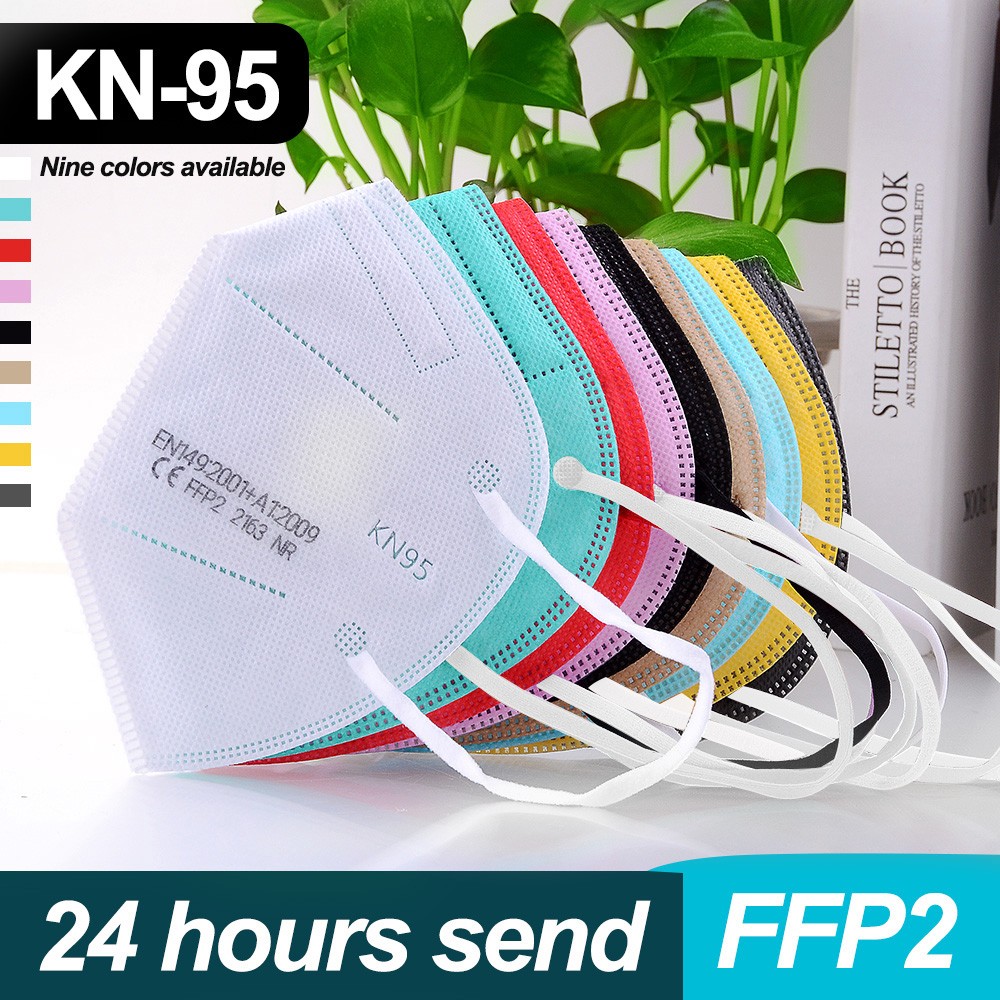 1-100pcs KN95 Masks ffp2fan ffpp2 Mouth Mask Reusable KN95 Respirator FPP2 Masque FFP2 Protective Face Mascarillas Masken CE