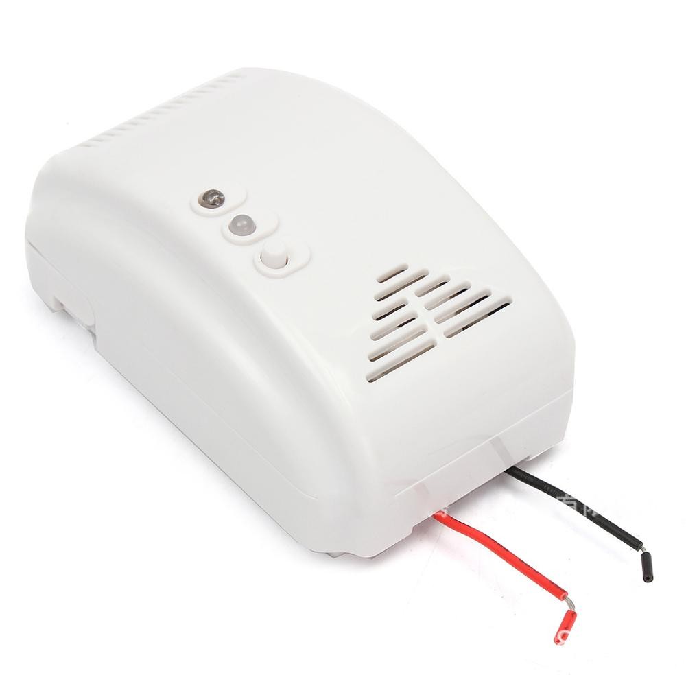 12V LPG Propane Butane Combustion Gas Leak Alarm Sensor Detector LED Flash Alarm Sound Motor Alarm Home Security Safety GT