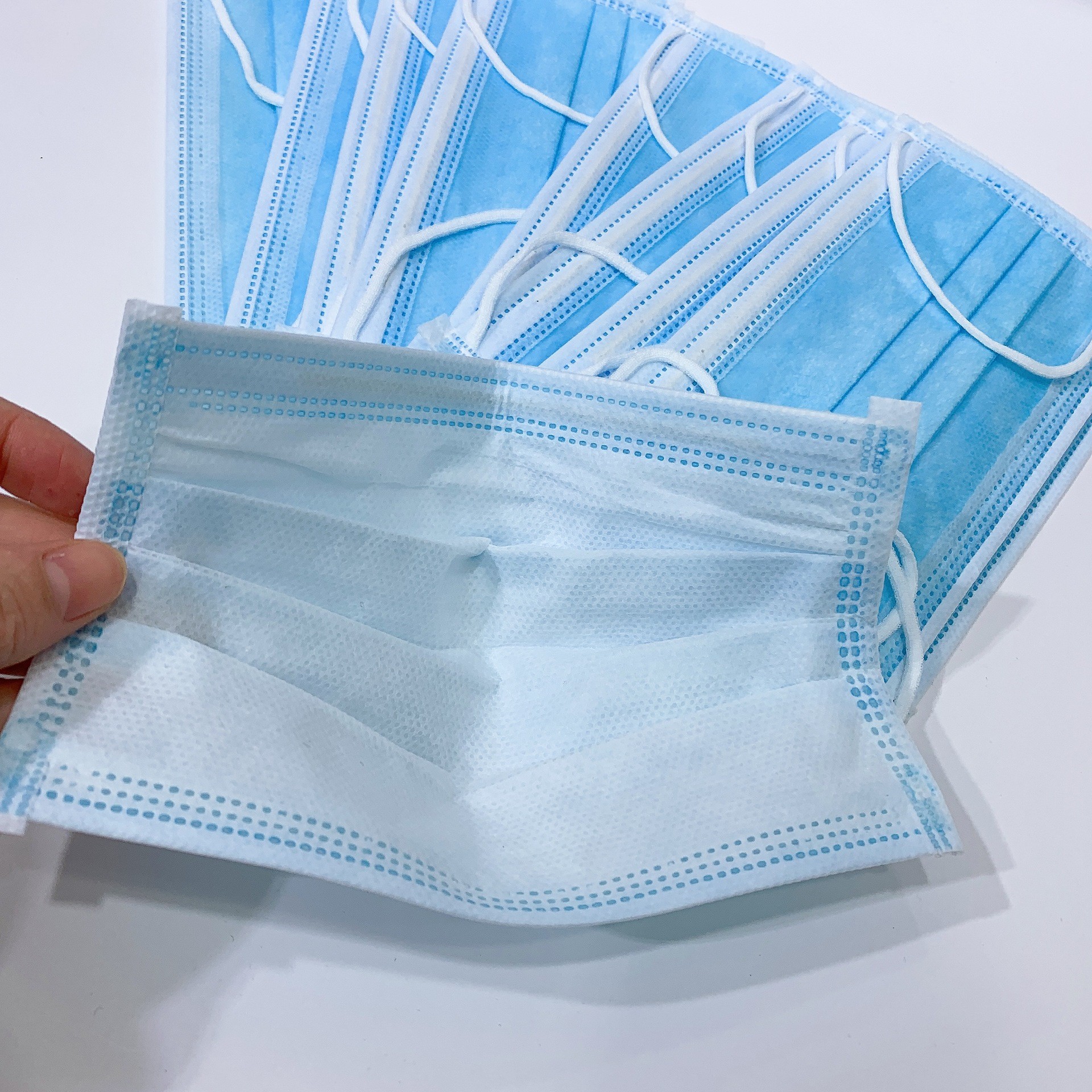 Disposable protective mask 3 ply non woven fabric dust cloth