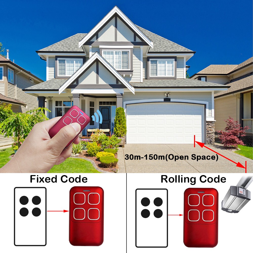 COCCINELLA Seashell Remote Control Smart Garage Garage Double Reel 433MHz Gate Remote Control Electric Gate Transmitter Version