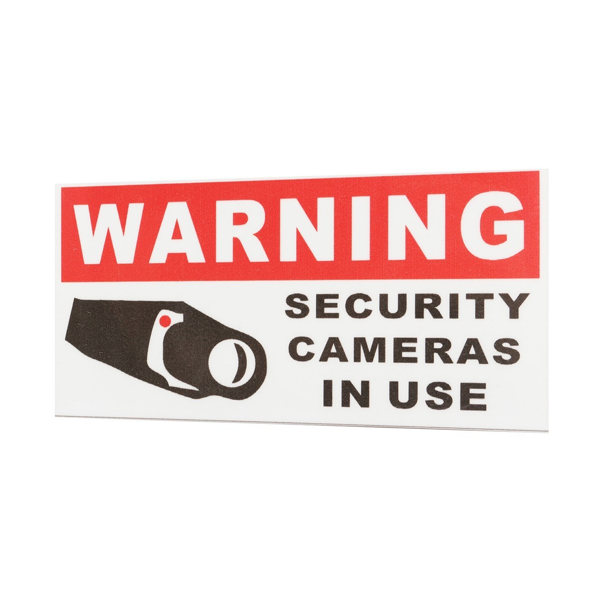 5pcs Security Camera In Use Waterproof Self-adhesive Warning Stickers Safety Signs Decal Reflective Tape Decoration