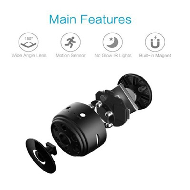 2022 A9 video surveillance camera wifi hid den camera wireless security recorder remote night vision mobile detection