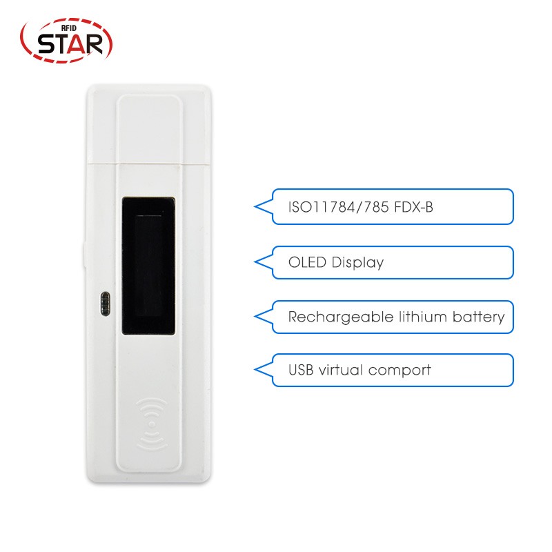 2022 FDX-B Pet ID Reader Chip Transponder USB Handheld RFID Device Microchip Scanner For Dog Cats Horse