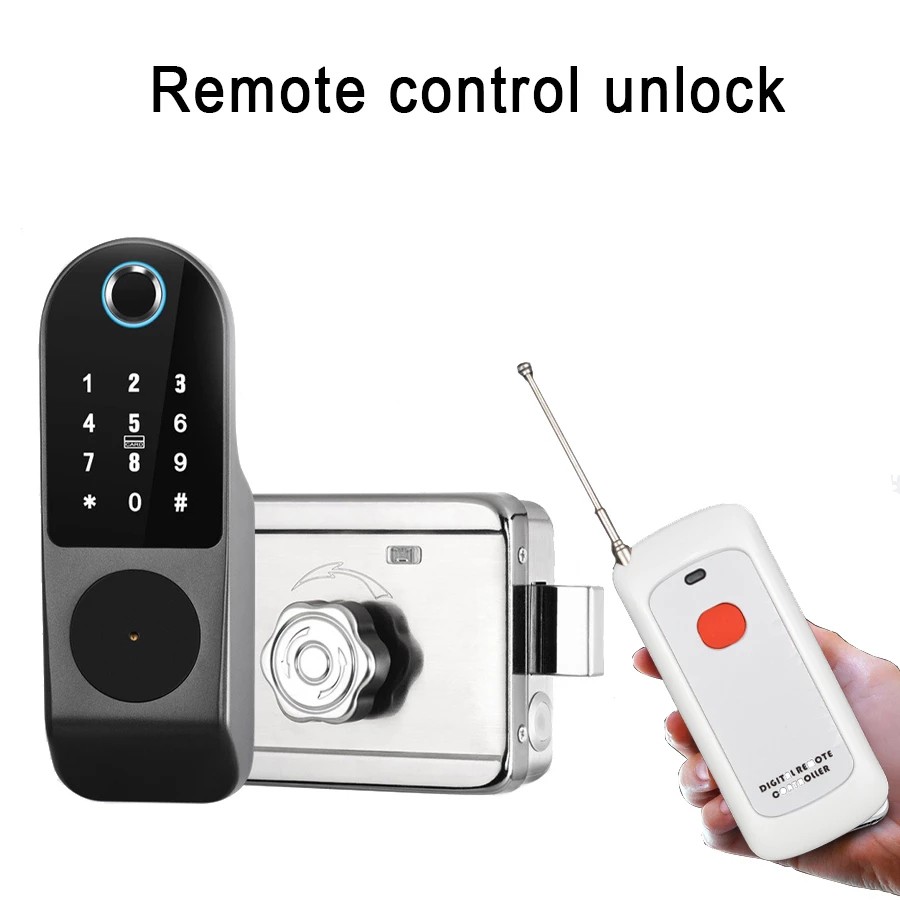 AISUO Tuya WiFi Mobile Phone Unlock Remote Control Fingerprint Magnetic Card Password Key Outdoor Waterproof Smart Door Lock