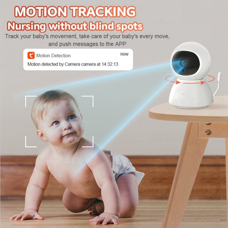 New PTZ Camera Baby Monitor WiFi IP Camera Indoor Night Vision Motion Detection Sound Detection Smart Home Security Cameras