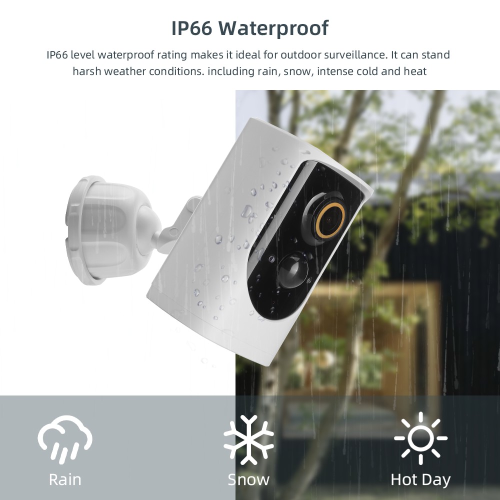 1080P Wifi Battery Camera Free Cloud Service Solar IP Camera Wireless Security Video Surveillance Camera Rechargeable Camera