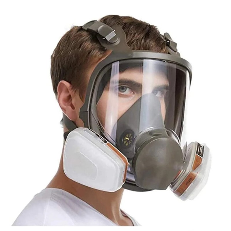 Protection 3/15/17 in 1 Safety Respirator Gas Mask Same For 6800 Gas Mask Painting Spraying Full Face Face Respirator