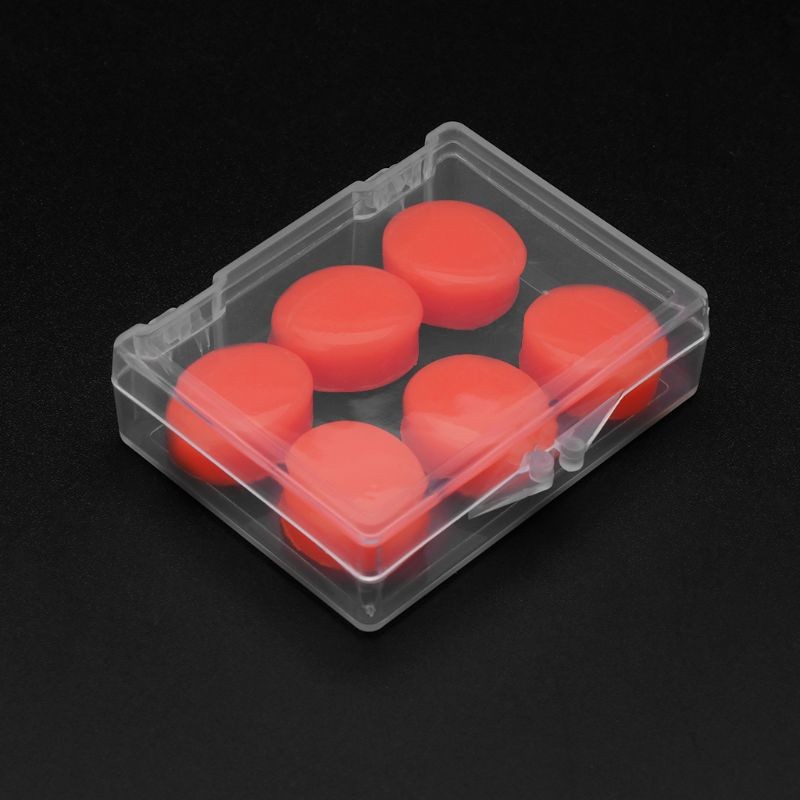 6pcs Protective Earplugs Soft Silicone Earplugs Waterproof Anti-noise Earbud Protector Swimming Bathing Water Sports