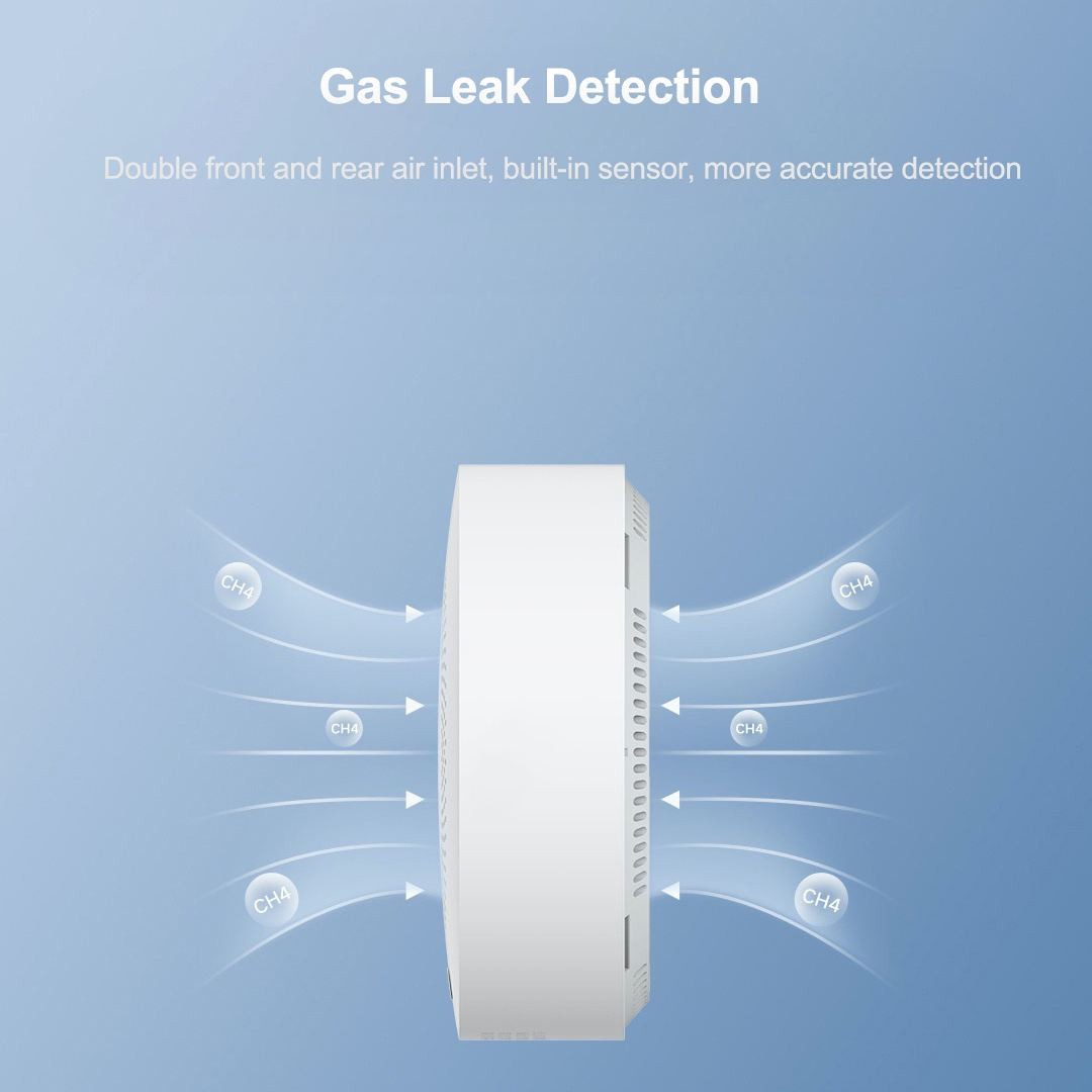 New 2022 Xiaomi Mijia WiFi Natural Gas Sensor Detector Built Bluetooth Smart Home Combustion Gate Leak Gas Alarm