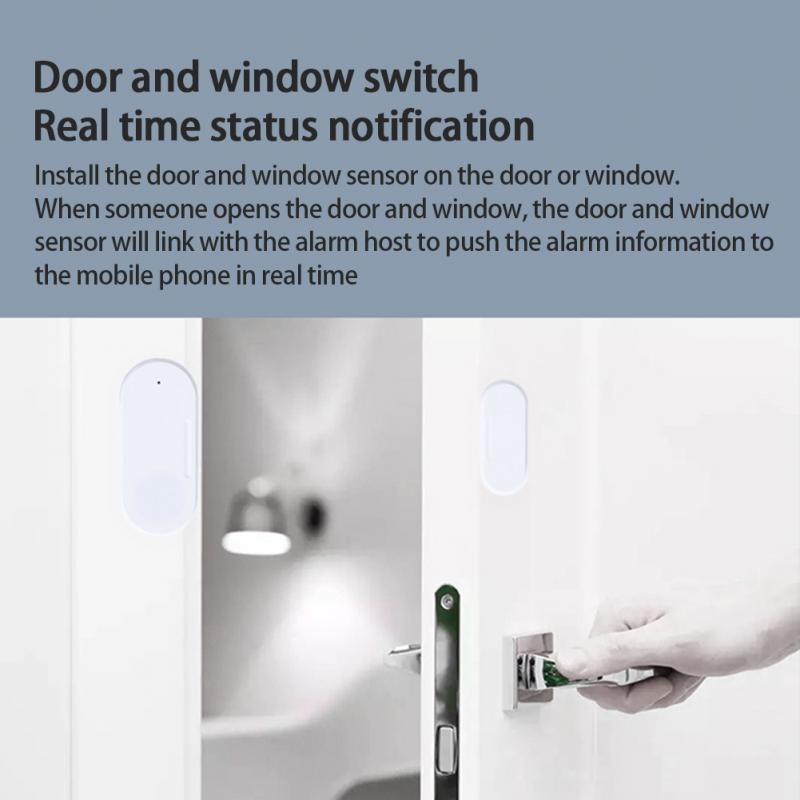 Tuya ZigBee Smart Door Sensor Door Door/Closed Detectors APP Alert Alarm/Sound Security Alarm Lighting Alarm Sensor