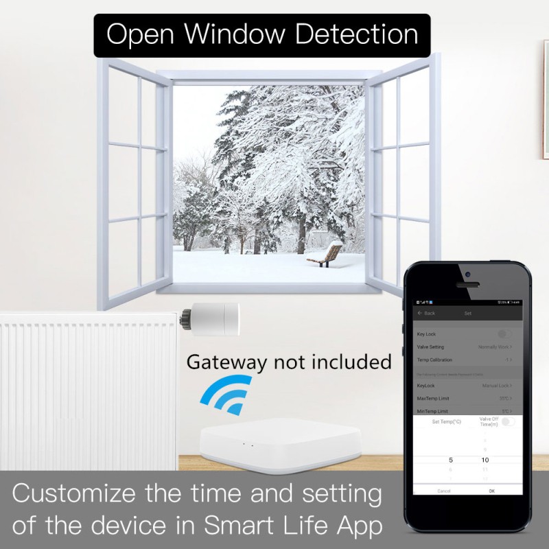 Tuya ZigBee 3.0 Smart Radiator Engine Programmable Thermal Radiator Valve Temperature Controller 2MQTT Setup with Alexa