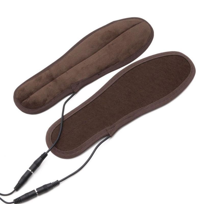 1PC Electric Heated Shoe Insoles Socks Feet Heater USB Foot Winter Warmer Pads Novelty Practical Warm Winter