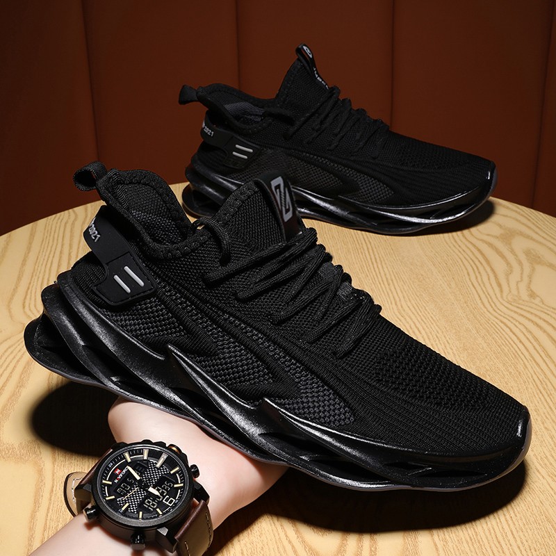 Mens Running Breathable Mesh Casual Shoes Comfortable Blade Male Sneakers Black Outdoor Lightweight Sports Jogging Men's Shoes