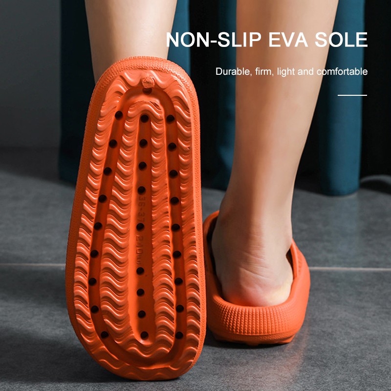 Thick Platform Home Bathroom Slippers Fashion Women Soft Sole EVA Indoor Slides Woman Sandals 2022 Summer Non-slip Flip Flops