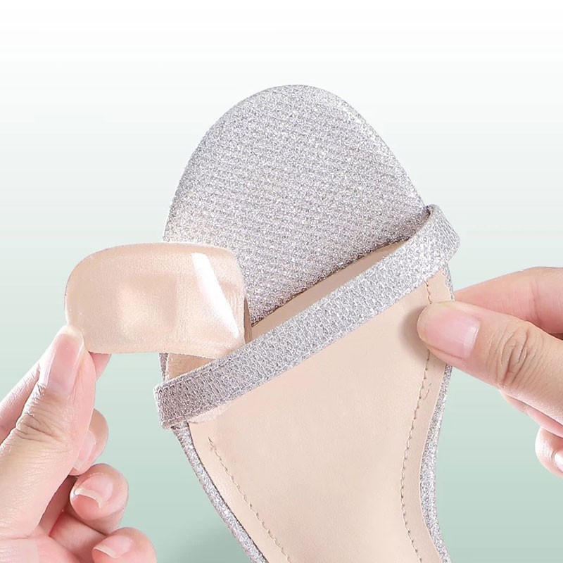 Leather Non-slip Insoles Anti-Pain Half Pad for Women Sandals Sticker High Heel Shoes Self-adhesive Patch Pad Front Care