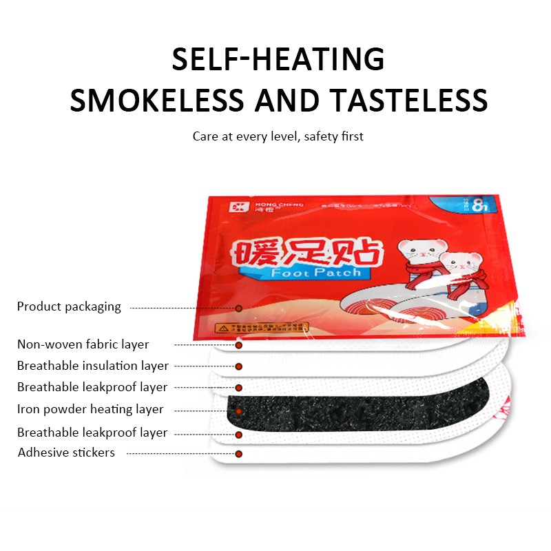 5~20pairs Heating Pad Self Heating Foot Warmer Foot Warmer Winter Warm Heating Posts Keep Warm Hot Sale