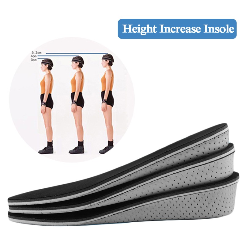 Sunvo - Invisible Height Increaser Insole for Men and Women, EVA Memory Foam Insole, Heel Enhancement Insole