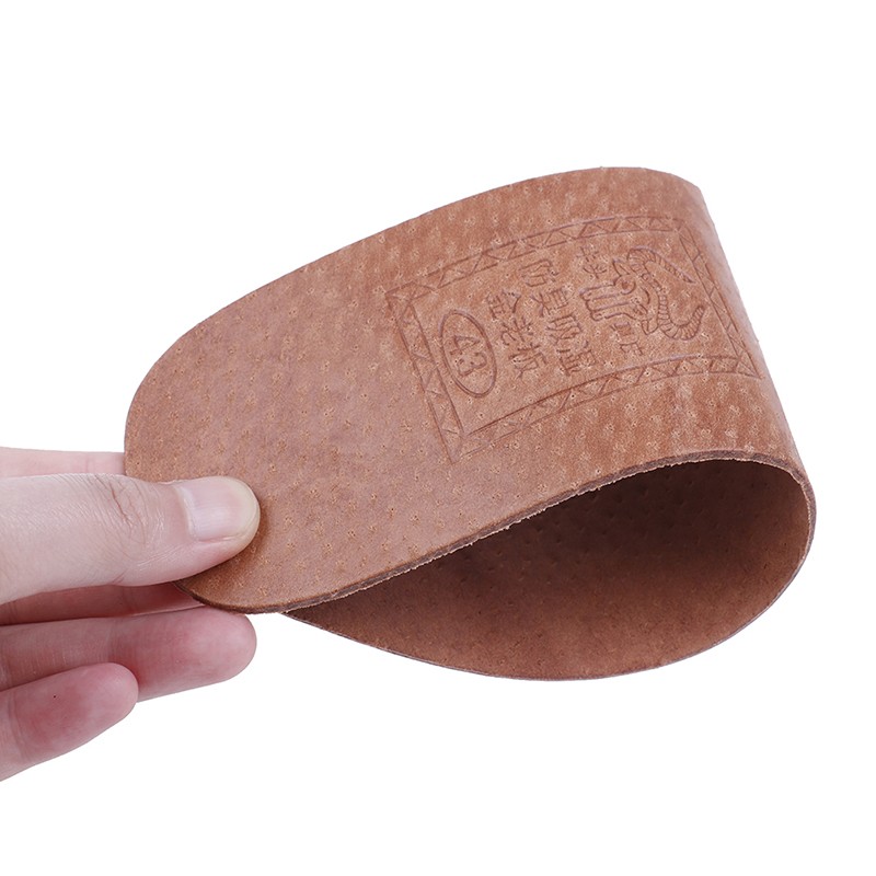 Hot! 1 pair 36-42 breathable leather insoles women men ultra-thin deodorant shoes insole pads