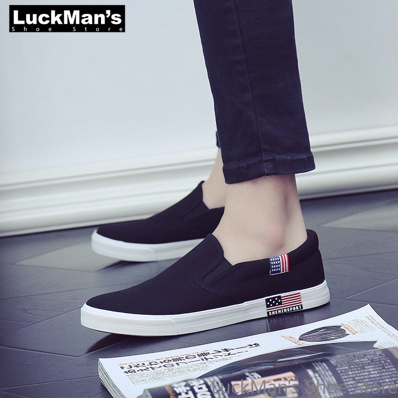 LuckMan - Men's Breathable Casual Shoes Canvas Shoes Spring Season Wholesale 2019