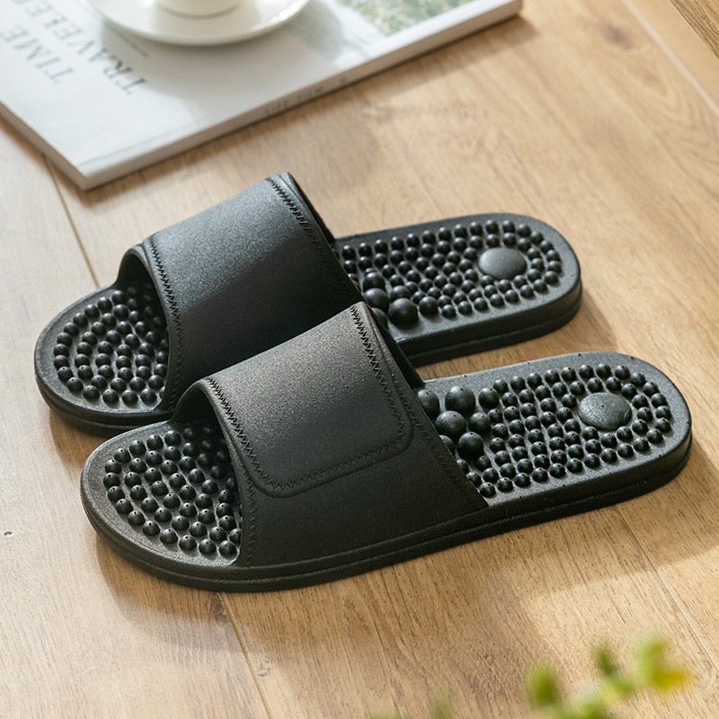 2022 Massage Slippers Women Sandals Men Unisex Indoor Non-slip Solid Soft Bottom Couple Flip Flops Home Bathroom Shoes