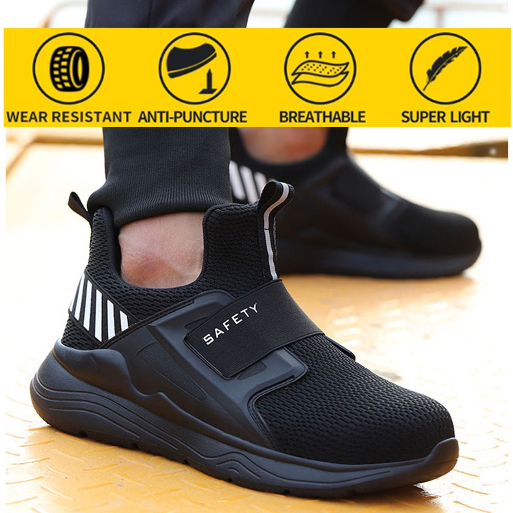 Men's protective safety shoes anti-puncture safety shoes summer work shoes breathable and deodorant men's shoes work shoes