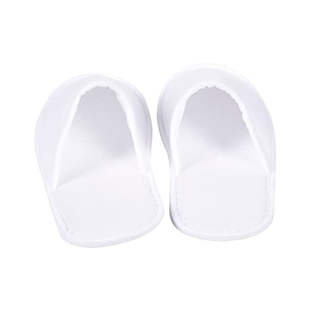 5-100 Pair Disposable Travel Hotel Slippers White Toweling Closed Toe Spa Shoes Bath Sets Bathroom Bathroom Shower Accessories