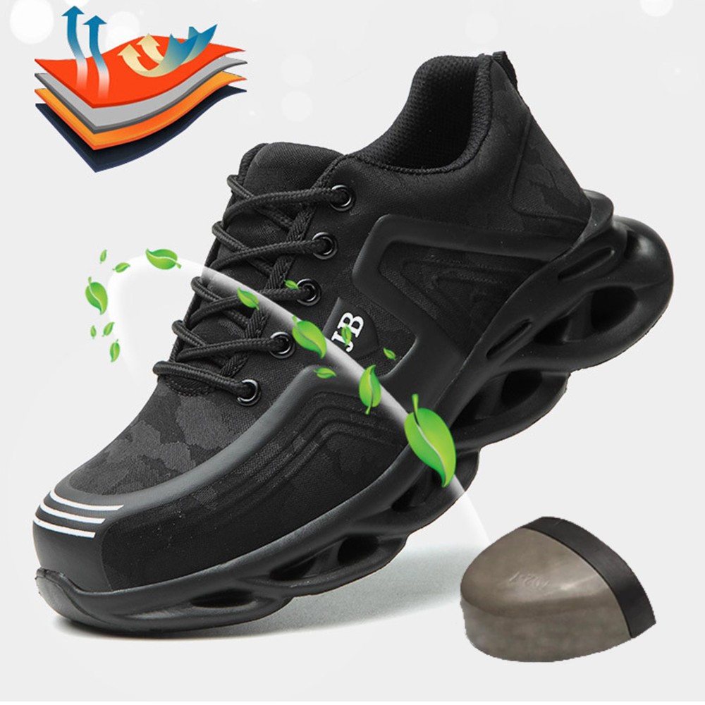 New anti-puncture safety shoes for men sports anti-puncture resistant sportswear soft-soled safety protection work shoes