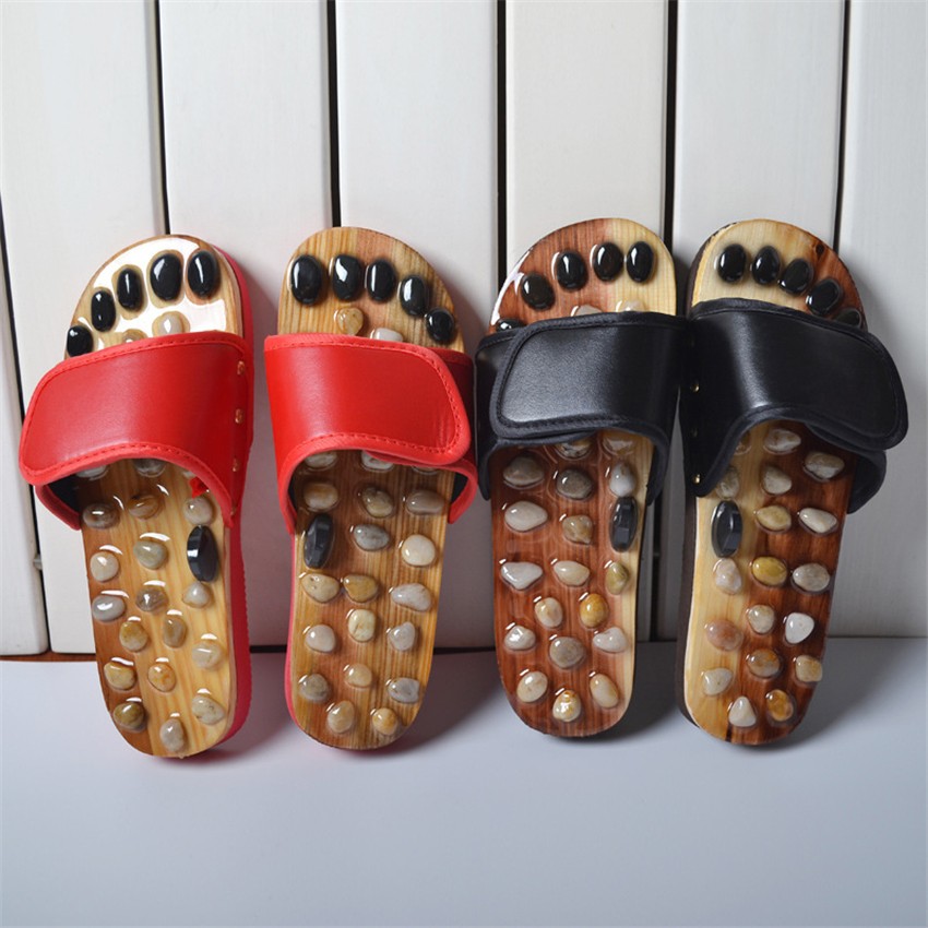 Massage Slipper Shoes Chinese Medicine Pedicure Gallstone Acupresft Foot Acupoint Men Women Health Care Indoor Slippers