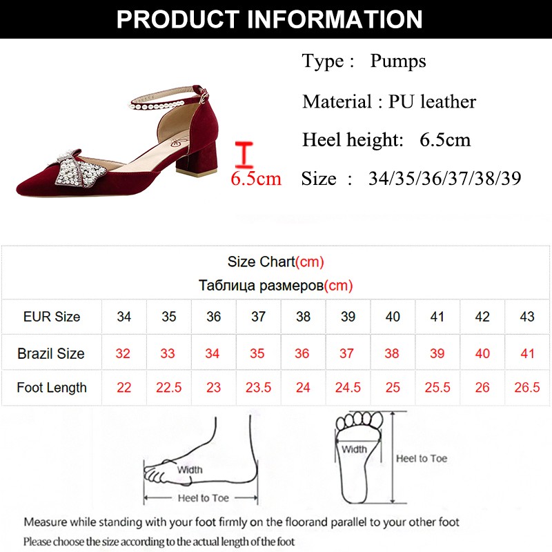 Rimocy Elegant Pointed Toe Crystal Bowtie Pumps Women Pearl Ankle Strap High Heels Shoes Woman White Slik Wedding Shoes Lady