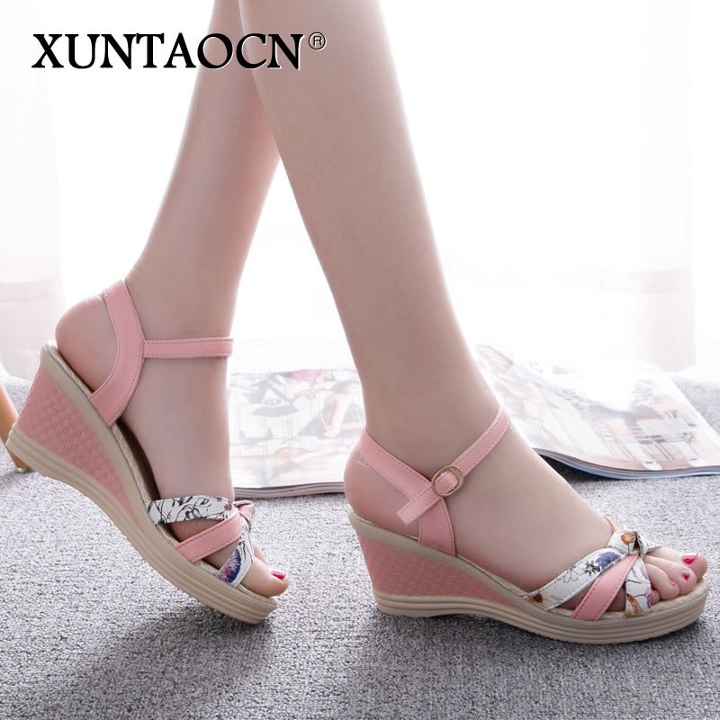 New shoes women sandals summer wedge sandals 2022 women shoes bohemian fashion classic buckle non-slip sandals women shoes