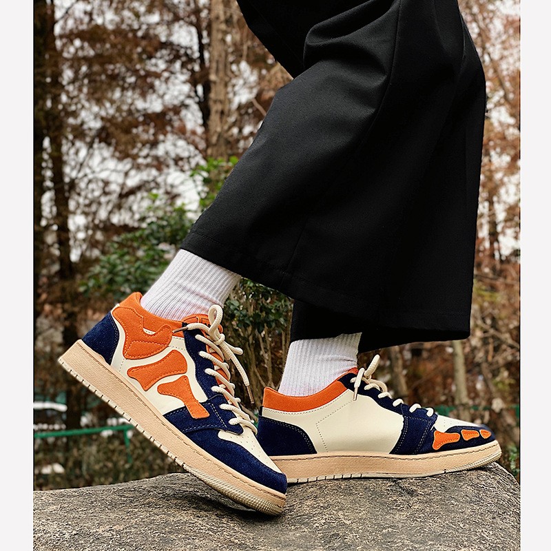 Men Casual Shoes Lace Up Board Shoes Thick Bottom Men's Casual Shoes Sneakers Students Sports Shoes Ulzzang Style Men Shoes