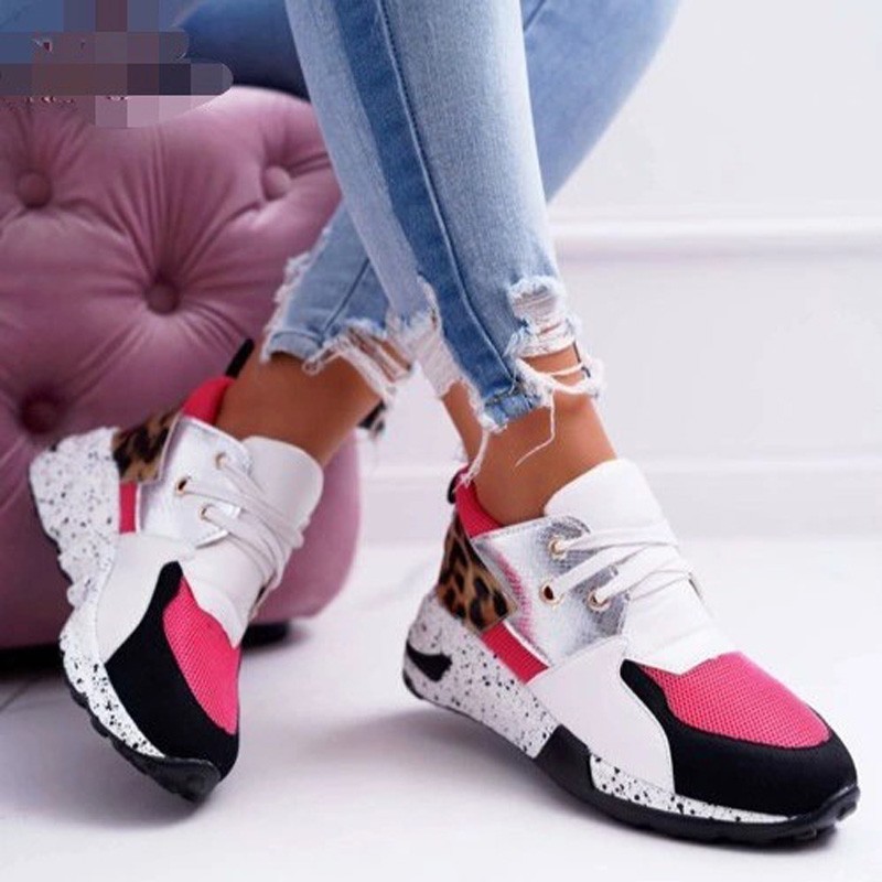 Women Spring Autumn Thick Sole Sneakers Woman Height Increasing Shoes Platform Sneakers Big Size 35-43 Female Sneakers