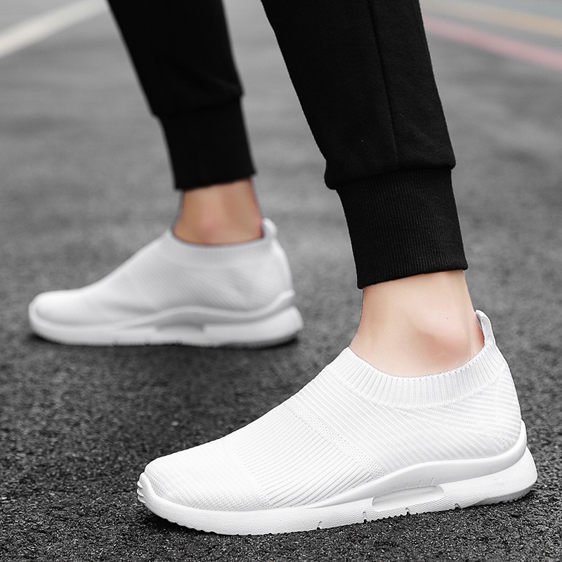 Damyuan Men's Lightweight Running Shoes Walking Shoes Breathable Women's Sneakers Slip-On Loafers Shoe Men's Casual Shoes Size 46 2021