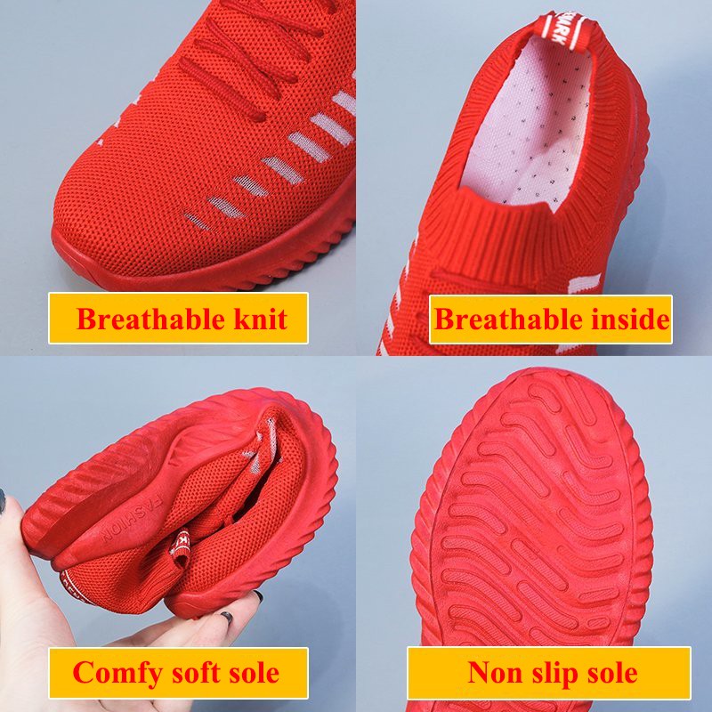 Lucifer Lightweight Breathable Flat Sneaker Women Spring Autumn Hollow Out Walking Shoes Woman Comfortable Non-slip Sneakers 2022