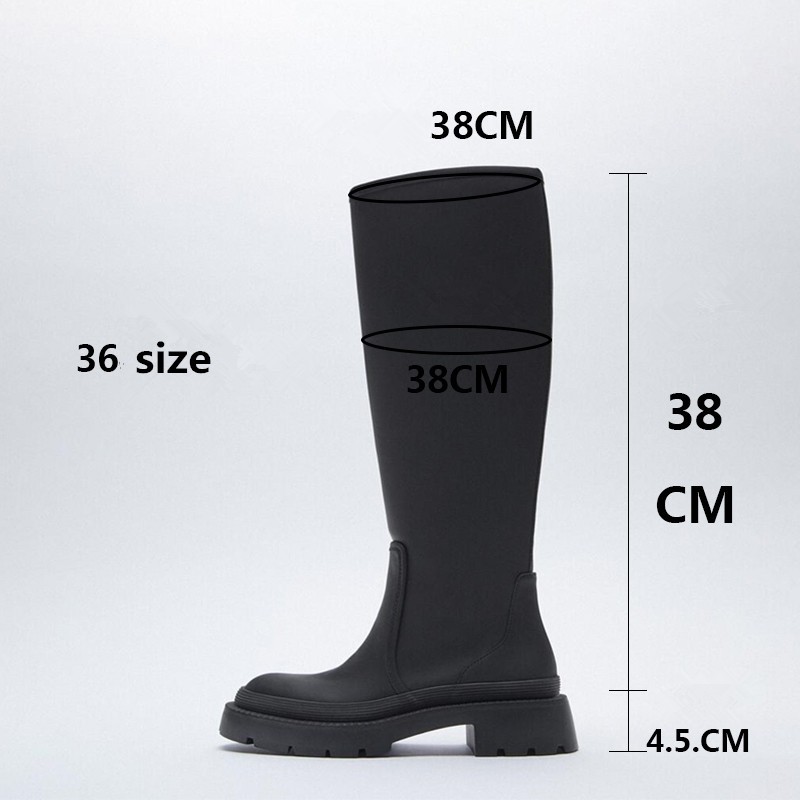 Women Long Boots Autumn Winter Knee High Boots Fashion Boots Female Boots Thigh High Boots Leather Knee High Motorcycle Boots