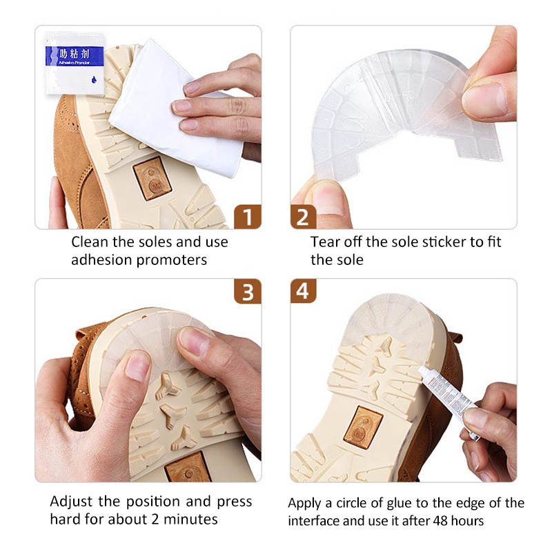 Sunvo Heel Sole Protector For Sneakers Outsoles Self-adhesive Sticker Rubber Repair Insole Shoe Care Protect Accessories