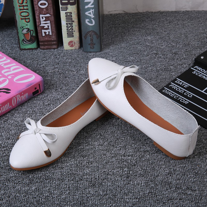 New Fashion Casual Summer Shoes Elegant Comfortable Ladies Fashion Flats Leisure Butterfly Knot Female Flat Shoes Women Shoe