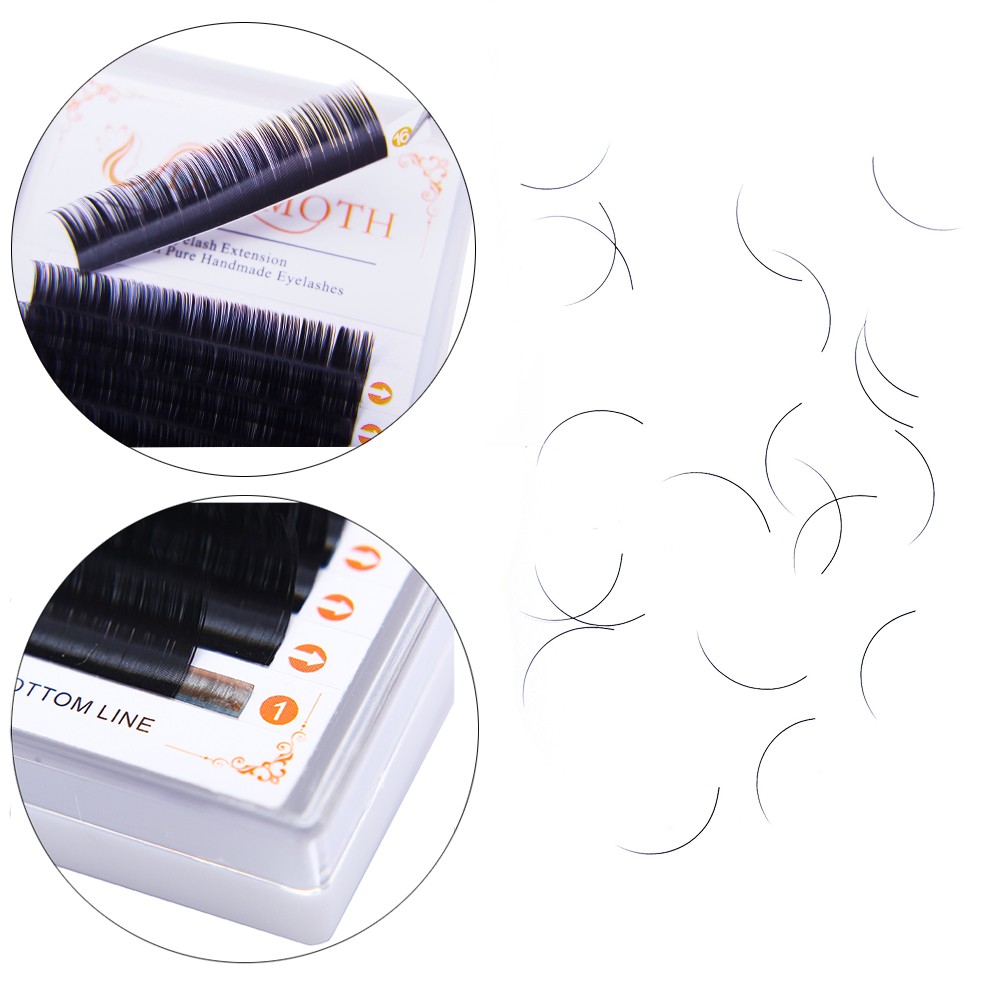 7 trays 16 rows/individual case mink false eyelashes blocking false eyelashes extension individual false eyelashes