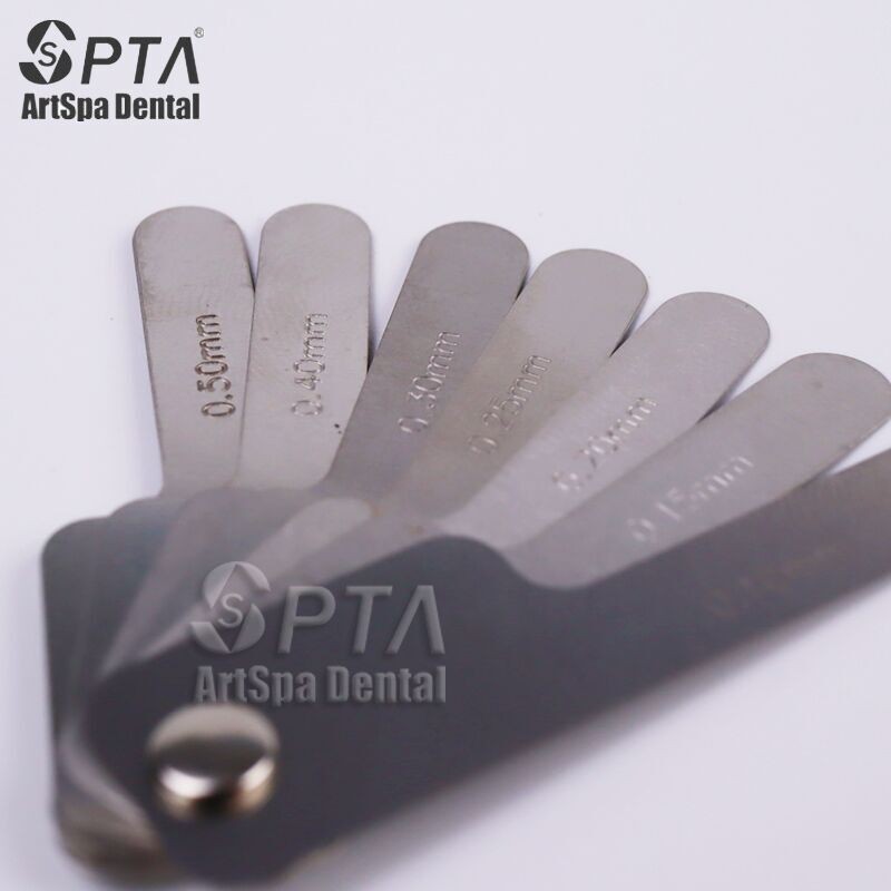 Dental Proximal Interval Measuring Ruler Measuring Dentist Gap Dental Stainless Steel Reciprocating IPR Orthodontic System Autoclave